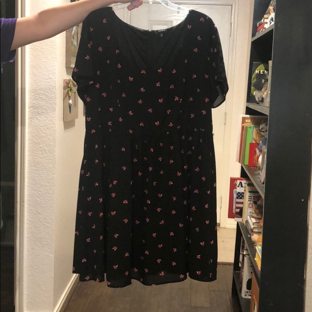 ***Fox Printed Dress*** Torrid.  ***LIkE NeW***